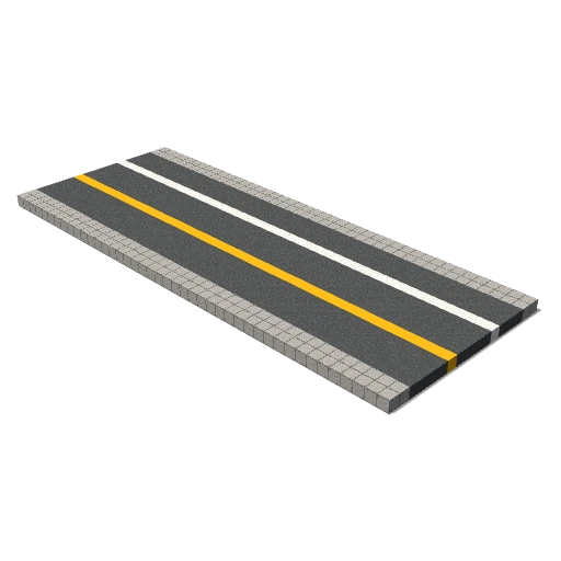Parking lane road markings