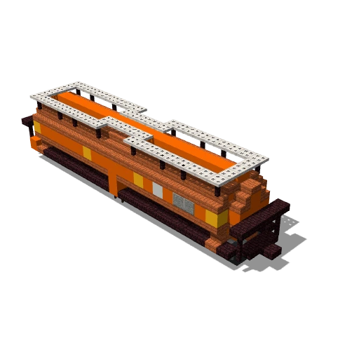 Orange fuel tanker