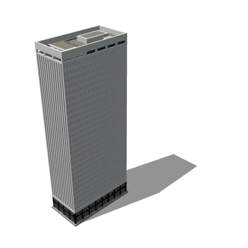 Large white office building