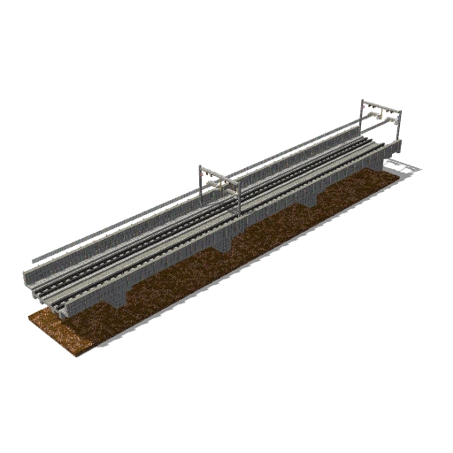Elavated track with overhead power 3