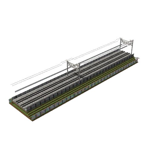Elavated track with overhead power 1