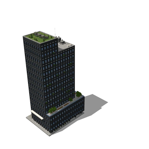 Grey eco office building