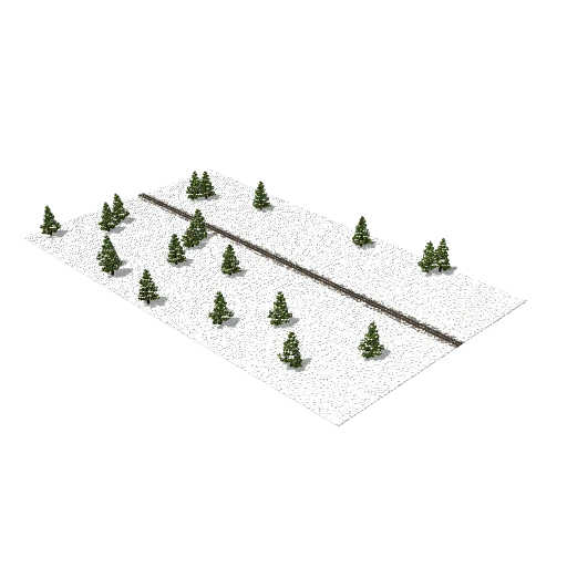 Snow train track